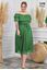 Picture of PLUS SIZE OFF THE SHOULDER CHIFFON DRESS